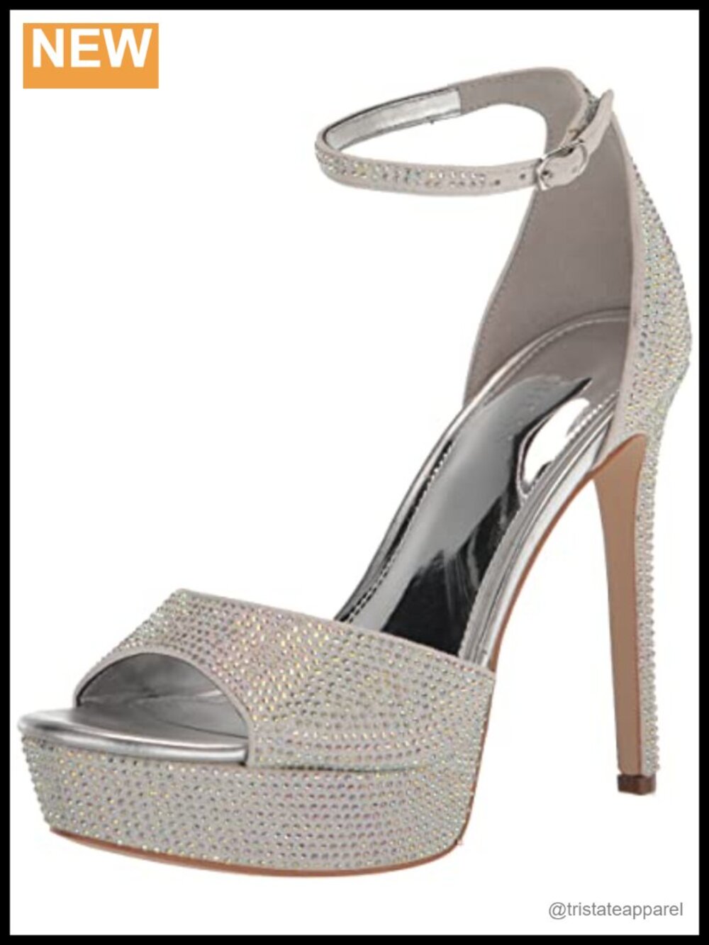 Platform Heeled Sandals Peep Toe Stiletto Ankle Strap Evening